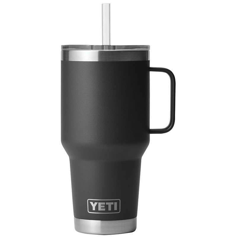 35 Oz. YETI® Rambler® With Straw Mug - Black