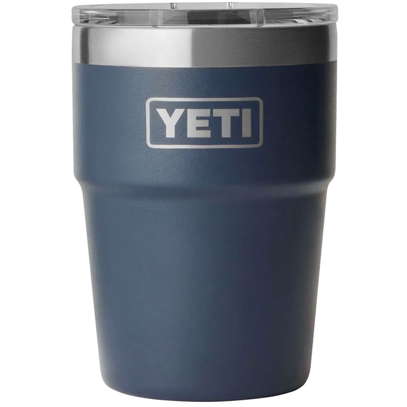 16 Oz. Yeti Rambler Navy BPA Free Stackable Tumbler With MagSlider Lid