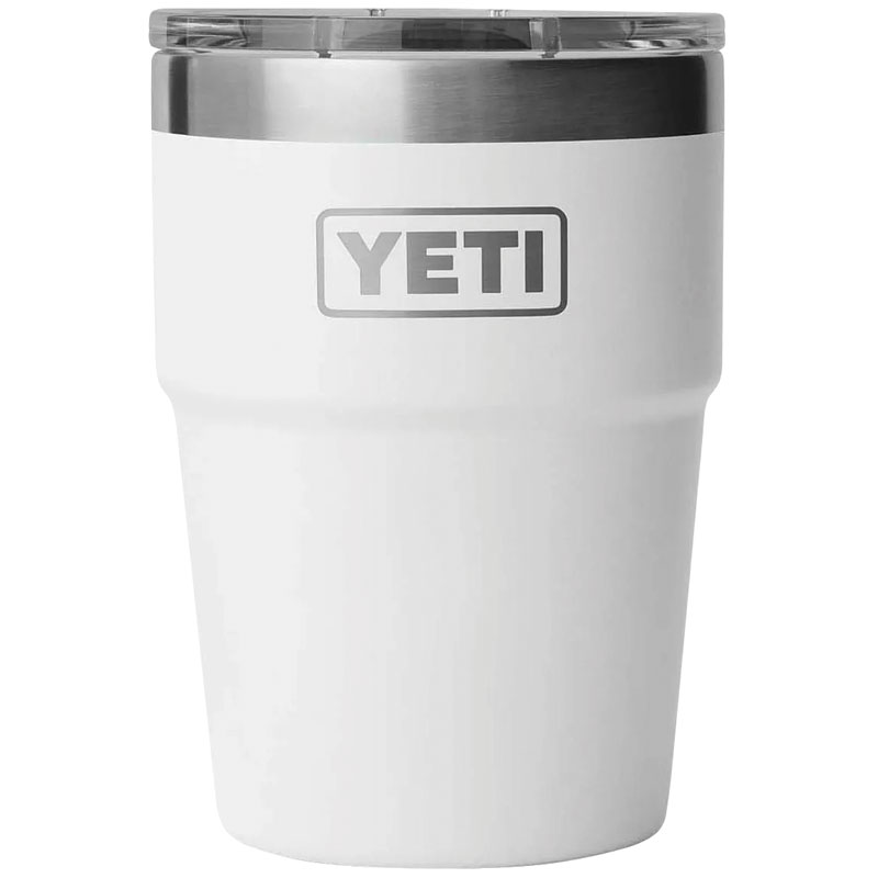 16 Oz. Yet Rambler White BPA Free Stackable Tumbler With MagSlider Lid