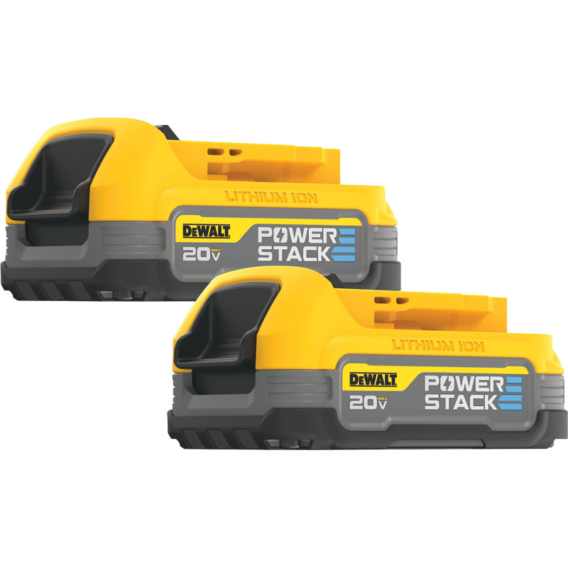 2 Pk. DeWalt 20V MAX* Powerstack Compact Batteries