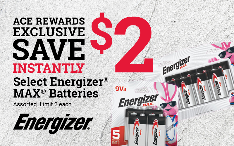 Save $2 Instantly on Select Energizer® Max® Batteries